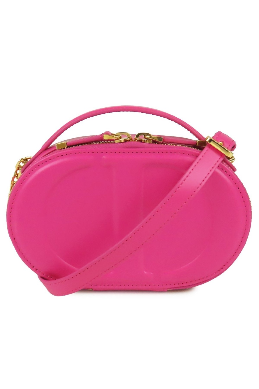 Dior Signature Oval Rani Pink Calfskin Camera Bag 2-Way